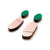 Geometric Green and Pink Earrings-Earrings-Karen Vanmol-Pistachios
