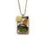 Labradorite Sunrise Bimetal Necklace-Necklaces-Ashka Dymel-Pistachios