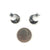 Oxidized Crescent Moon Hoops-Earrings-Luana Coonen-Pistachios