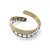 Oxidized Silver and Gold Vermeil Film Strip Bracelet-Bracelets-Mariusz Fatyga-Pistachios