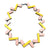 Pink and Yellow Geometric Necklace-Necklaces-Karen Vanmol-Pistachios