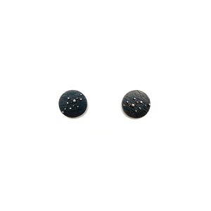 Textured Black Stud Earrings-Earrings-Shaesby Scott-Pistachios