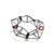 3D Cage Bracelet - Oxi/Carnelian-Bracelets-Emilie Pritchard-Pistachios