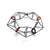 3D Cage Bracelet - Oxi/Carnelian-Bracelets-Emilie Pritchard-Pistachios