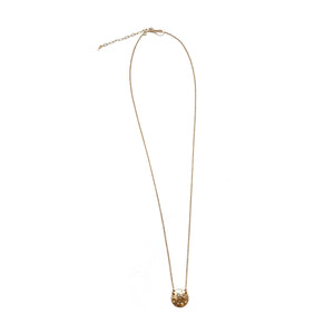 Full Moon Gold & Diamond Pendant-Necklaces-Luana Coonen-Pistachios
