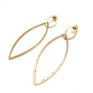 Gold Ellipse Link Posts-Earrings-Gilly Langton-Pistachios
