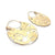 Gold Leaf Hoops - Medium-Earrings-Luana Coonen-Pistachios