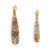 18k Gold & Moss Agate Earrings-Earrings-Brooke Marks-Swanson-Pistachios