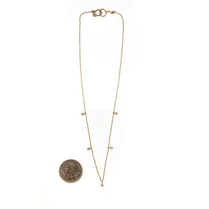18k Gold and Diamond Necklace-Necklaces-Shaesby Scott-Pistachios
