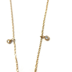 18k Gold and Diamond Necklace-Necklaces-Shaesby Scott-Pistachios