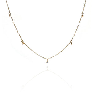 18k Gold and Diamond Necklace-Necklaces-Shaesby Scott-Pistachios