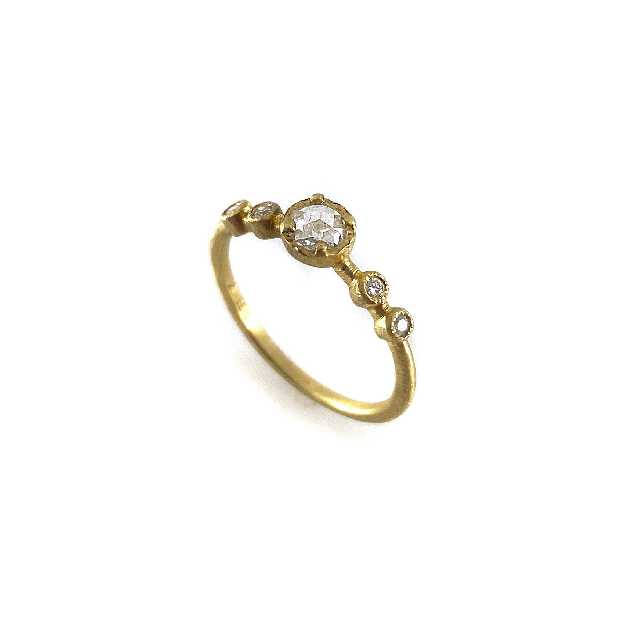 18k Gold and Diamond Ring Rings Yasuko Azuma Pistachios