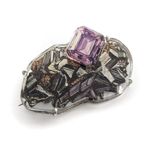 Illustrated Amethyst Brooch-Pins-Joanna Manousis-Pistachios