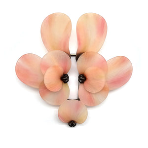 Pink Floral Brooch