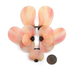Pink Floral Brooch