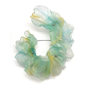 Rippling Blue Brooch