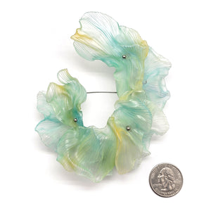 Rippling Blue Brooch