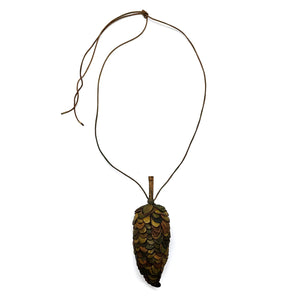Green Exotic Fruit II Necklace - Pistachios