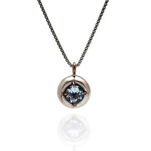 Tourmaline Domed Gemstone Pendant-Necklaces-Joanna Gollberg-Pistachios