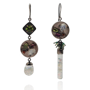 Floating Opal Earrings