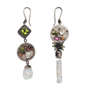 Floating Opal Earrings
