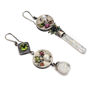 Floating Opal Earrings