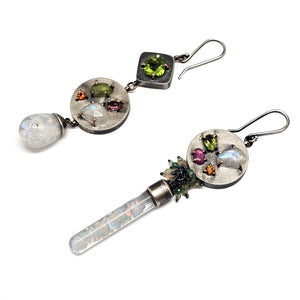 Floating Opal Earrings
