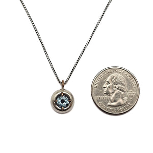 Tourmaline Domed Gemstone Pendant-Necklaces-Joanna Gollberg-Pistachios