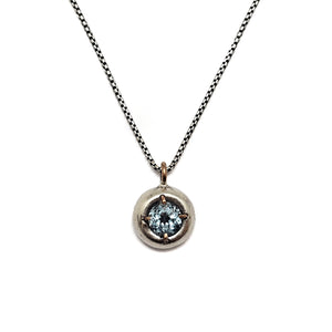 Tourmaline Domed Gemstone Pendant-Necklaces-Joanna Gollberg-Pistachios