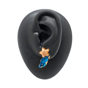 Asymmetric Star Studs-Earrings-Nikki Couppee-Pistachios