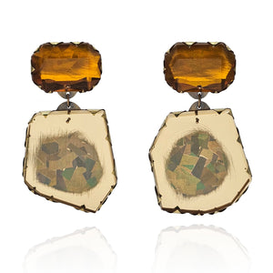 Amber Acrylic Earrings-Earrings-Nikki Couppee-Pistachios