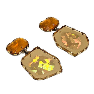 Amber Acrylic Earrings-Earrings-Nikki Couppee-Pistachios