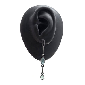 Mini Apatite Link Earrings-Earrings-Emily Rogstad-Pistachios