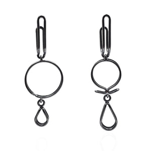Mismatch Link Hoops-Earrings-Emily Rogstad-Pistachios