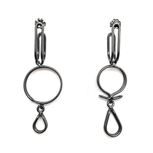 Mismatch Link Hoops-Earrings-Emily Rogstad-Pistachios