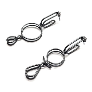 Mismatch Link Hoops-Earrings-Emily Rogstad-Pistachios