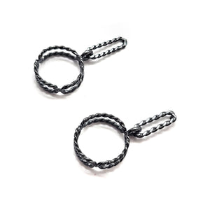 Twisted Circle Studs-Earrings-Emily Rogstad-Pistachios