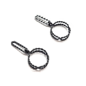 Twisted Circle Studs-Earrings-Emily Rogstad-Pistachios