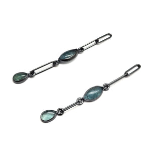 Mini Apatite Link Earrings-Earrings-Emily Rogstad-Pistachios