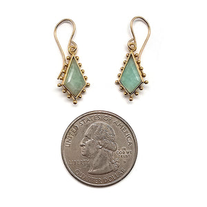 Kite Amazonite Dangle Earrings-Earrings-Julia Cabral-Pistachios