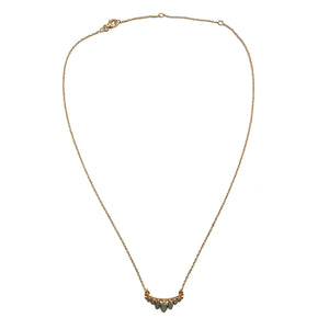 Marquise Amazonite Fan Necklace-Necklaces-Julia Cabral-Pistachios