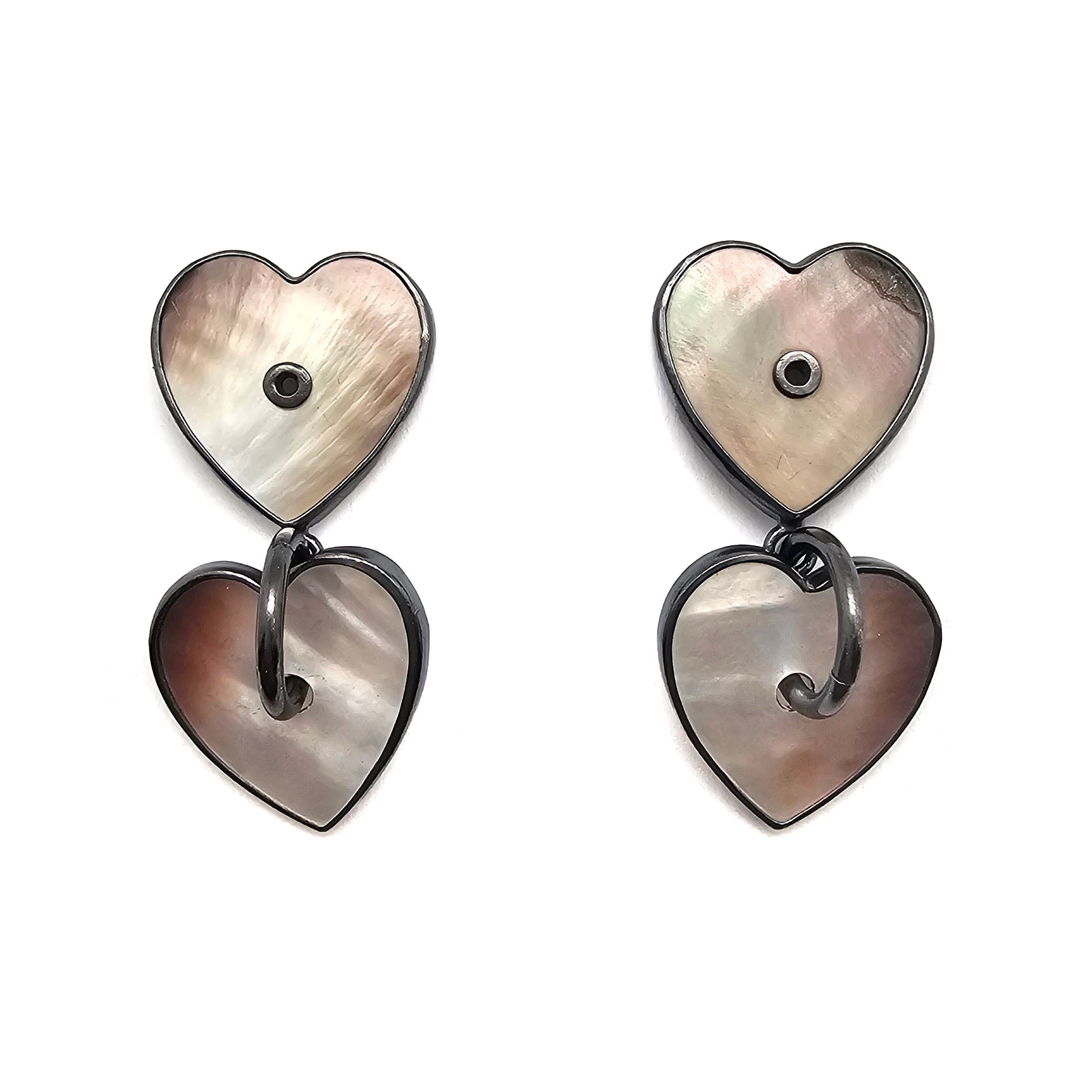 Linked Heart Earrings-Earrings-Emily Rogstad-Pistachios