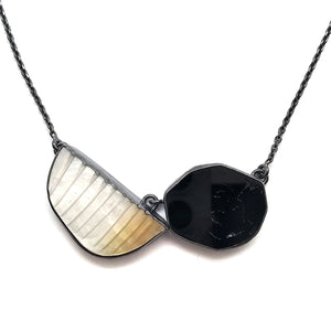 Black and White Duo Necklace-Necklaces-Emily Rogstad-Pistachios