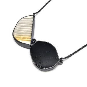 Black and White Duo Necklace-Necklaces-Emily Rogstad-Pistachios