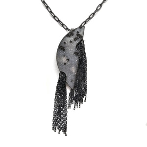 Grey Druzy Convertible Necklace - Pistachios
