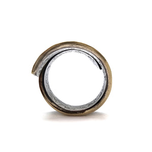 Oxidized Sterling Silver Cyclone Ring