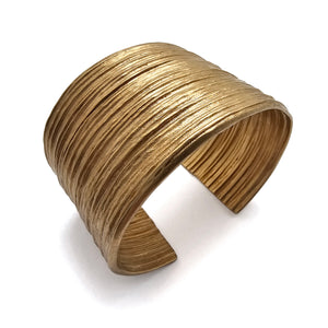 Textured Chunky Gold Cuff