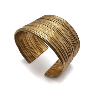 Textured Chunky Gold Cuff