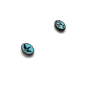 Dainty Turquoise Studs - Pistachios
