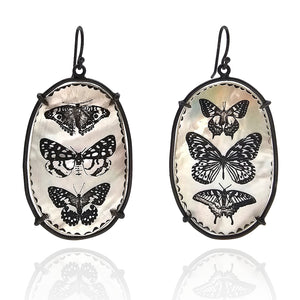 Mother of Pearl Butterfly Earrings
